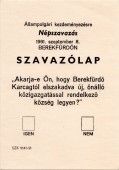 Népszavazás Berekfürdő elszakadásáról