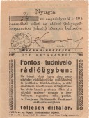Nyugta rádióhasználati díjról