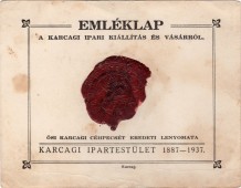 Emléklap a Karcagi Ipari Kiállítás és Vásárról