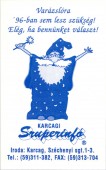 Szuperinfó - kártyanaptár 1996/1