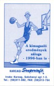 Szuperinfó - kártyanaptár 1996/2