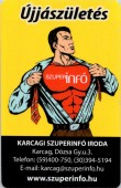 Szuperinfó - kártyanaptár 2013/1