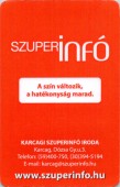 Szuperinfó - kártyanaptár 2013/2