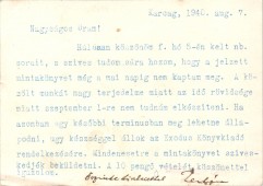 Kertész József Könyvnyomda - Levelezőlap