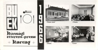 Kunsági étterem 1966