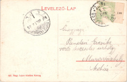 Karcag  Otthon-szálloda a Rózsa-utcával