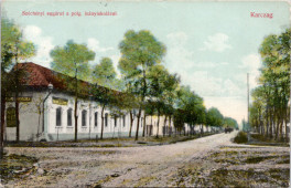 Széchényi sugárut a polg. leányiskolával. Karczag.