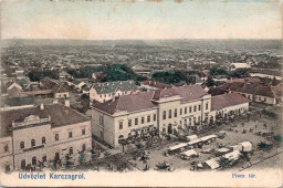 Üdvözlet Karczagról. Piacz tér.