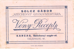 Solcz-féle gyógyszertári tasak