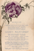 Meghívó szüreti mulatságra - 1910