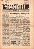 KARCAGI HIRLAP - 1937. május 15.