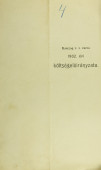 Karczag r. t. város  1902. évi költségelőirányzata.