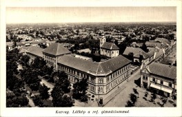 Karcag. Látkép a ref. gimnáziummal.