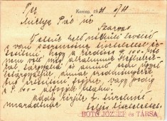 Botó József és Társa - Karcag - Levelezőlap
