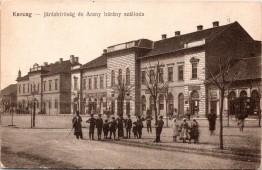 Karcag - Járásbiróság és Arany bárány szálloda