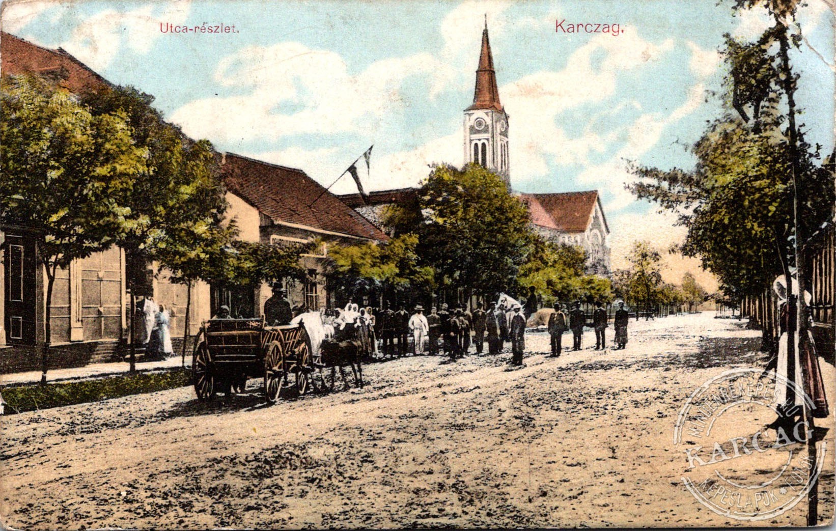 Utca-részlet. Karczag.