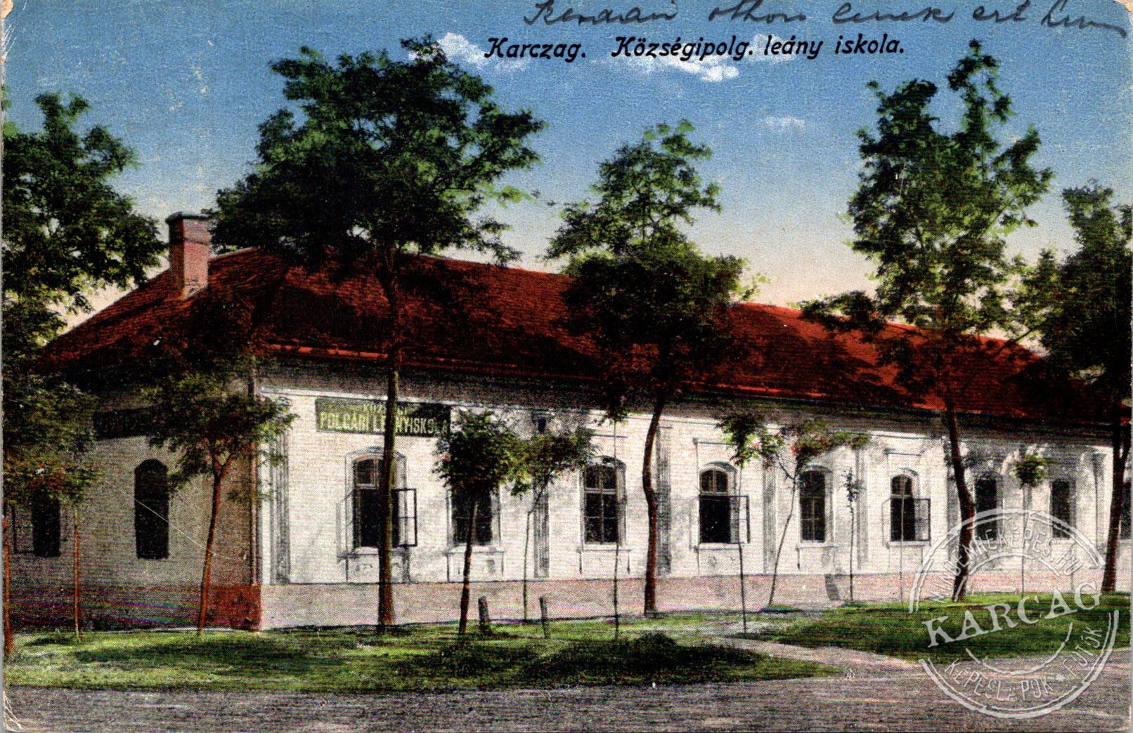 Karczag. Községipolg. leány iskola.
