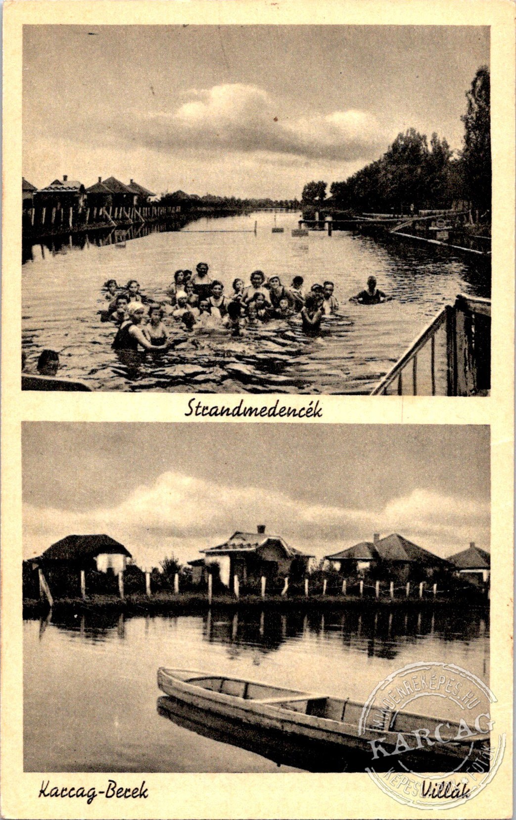 Strandmedencék, Villák