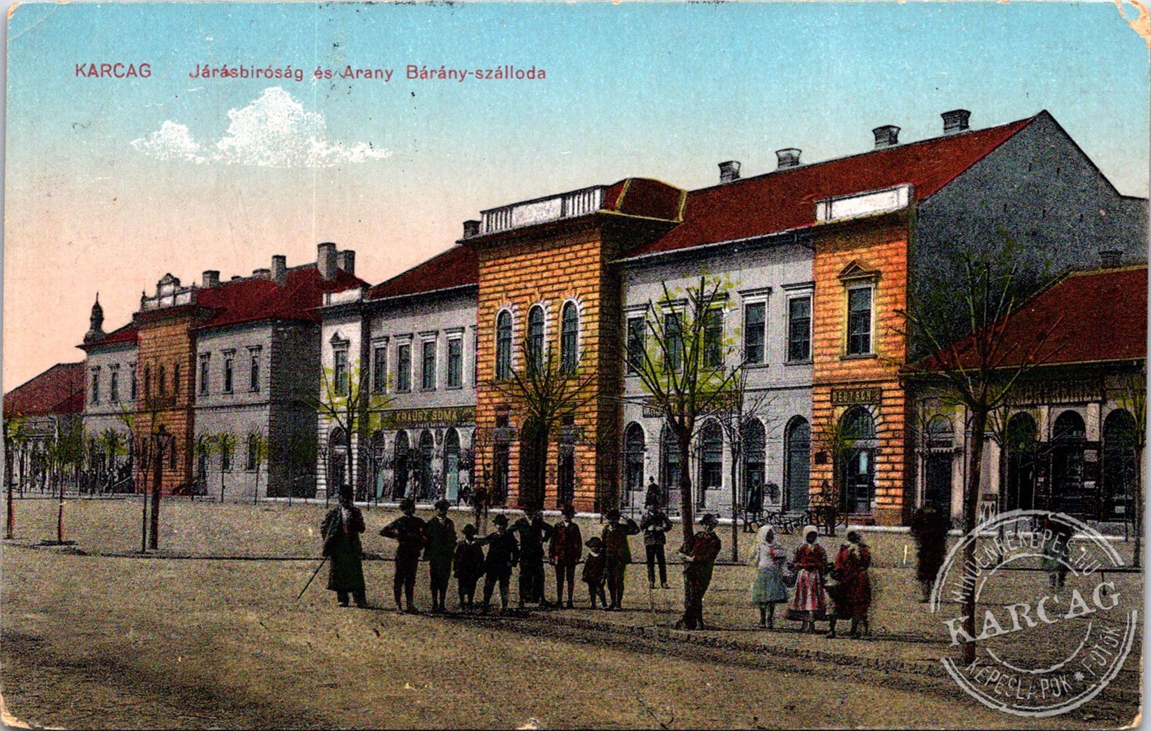 KARCAG - Járásbiróság és Arany Bárány-szálloda