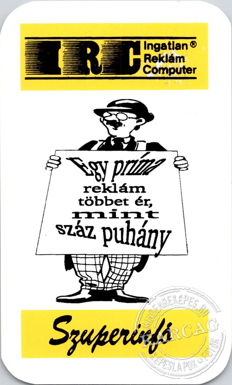 Szuperinfó - kártyanaptár 1991/2