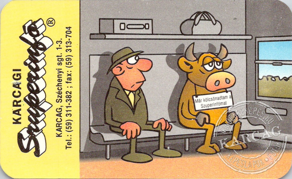 Szuperinfó - kártyanaptár 1995