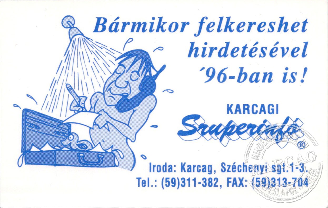 Szuperinfó - kártyanaptár 1996/3