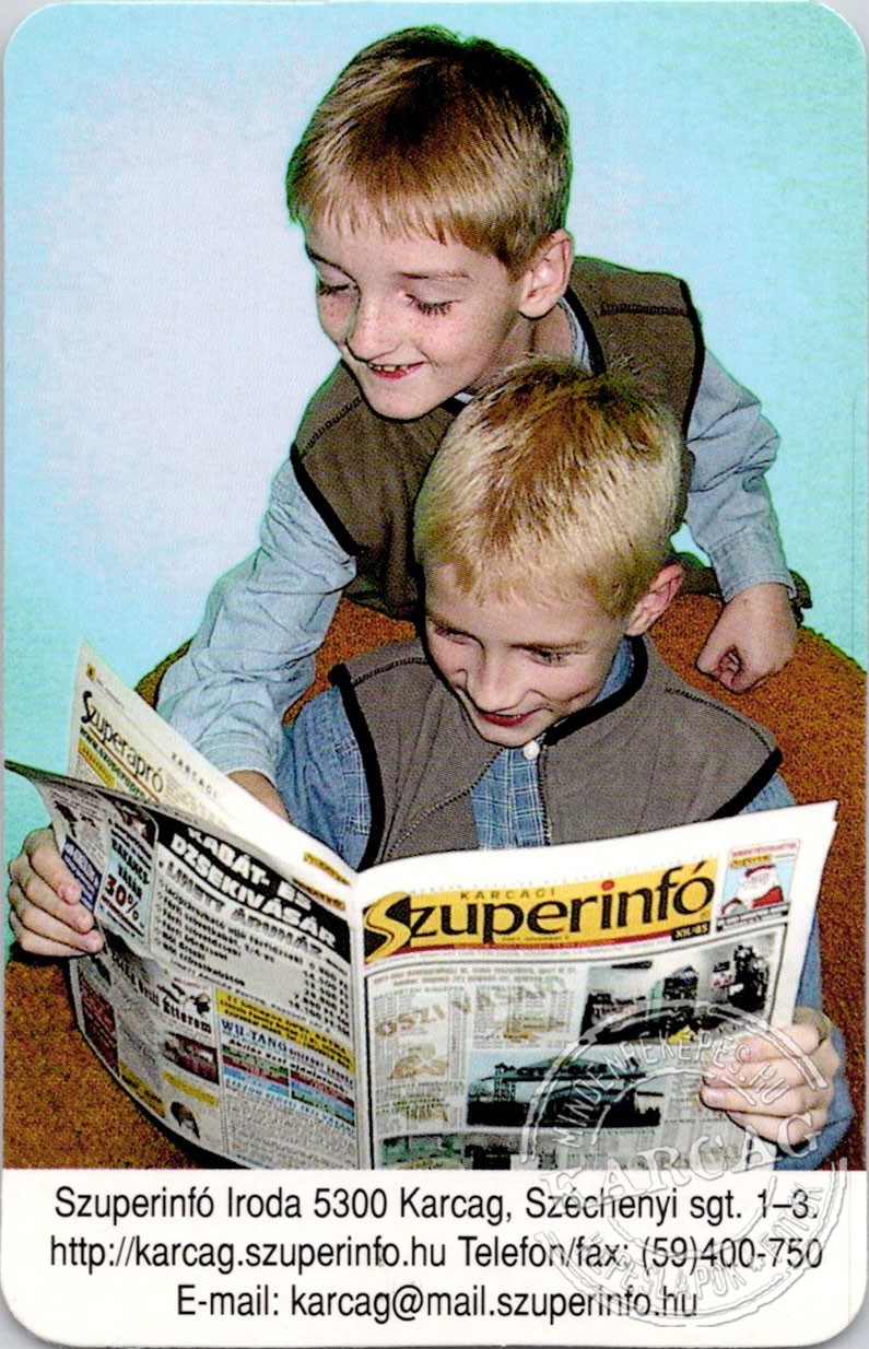 Szuperinfó - kártyanaptár 2002