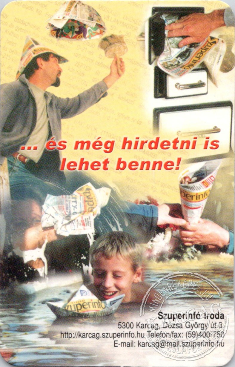Szuperinfó - kártyanaptár 2003