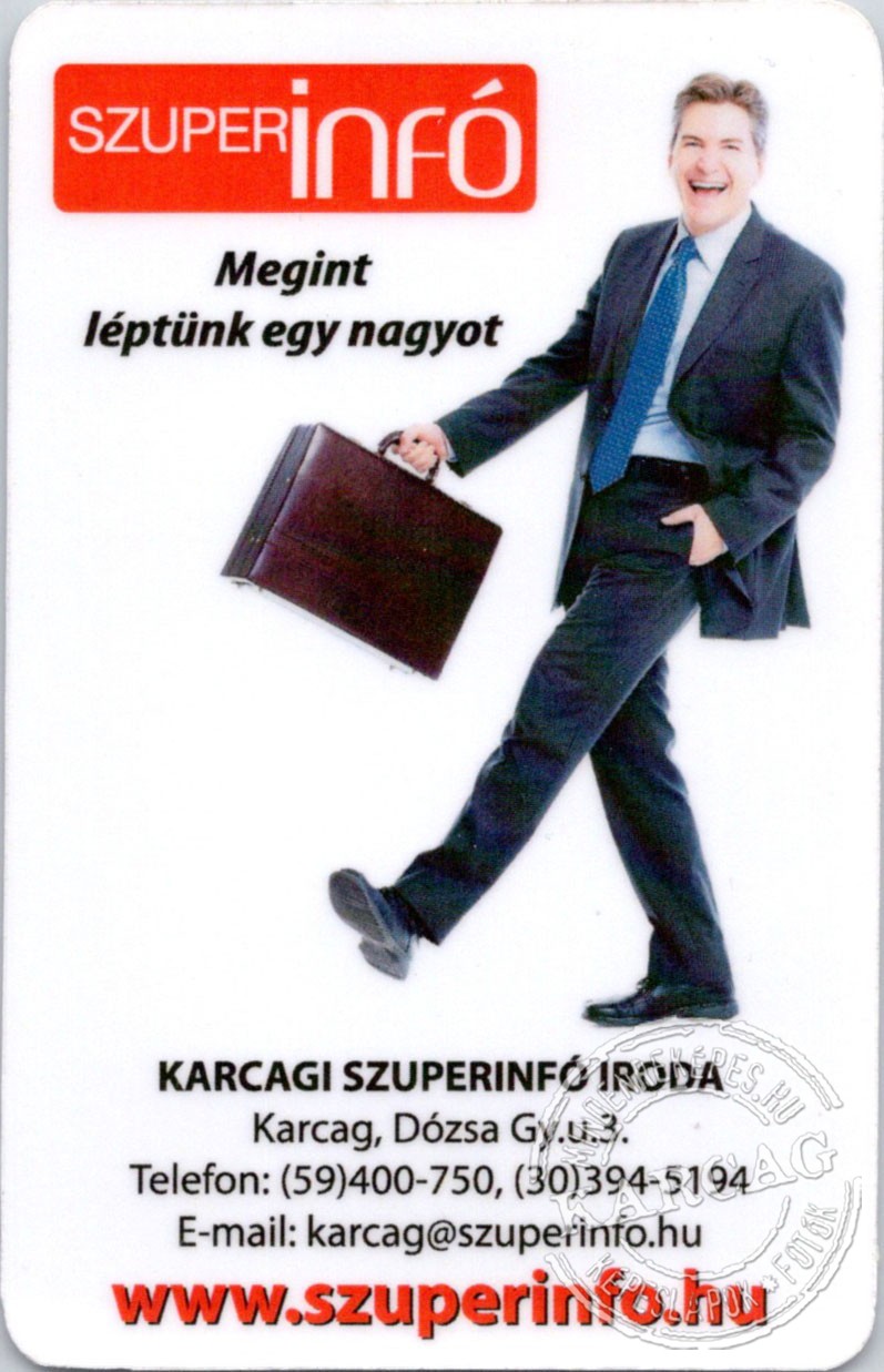 Szuperinfó - kártyanaptár 2013/3