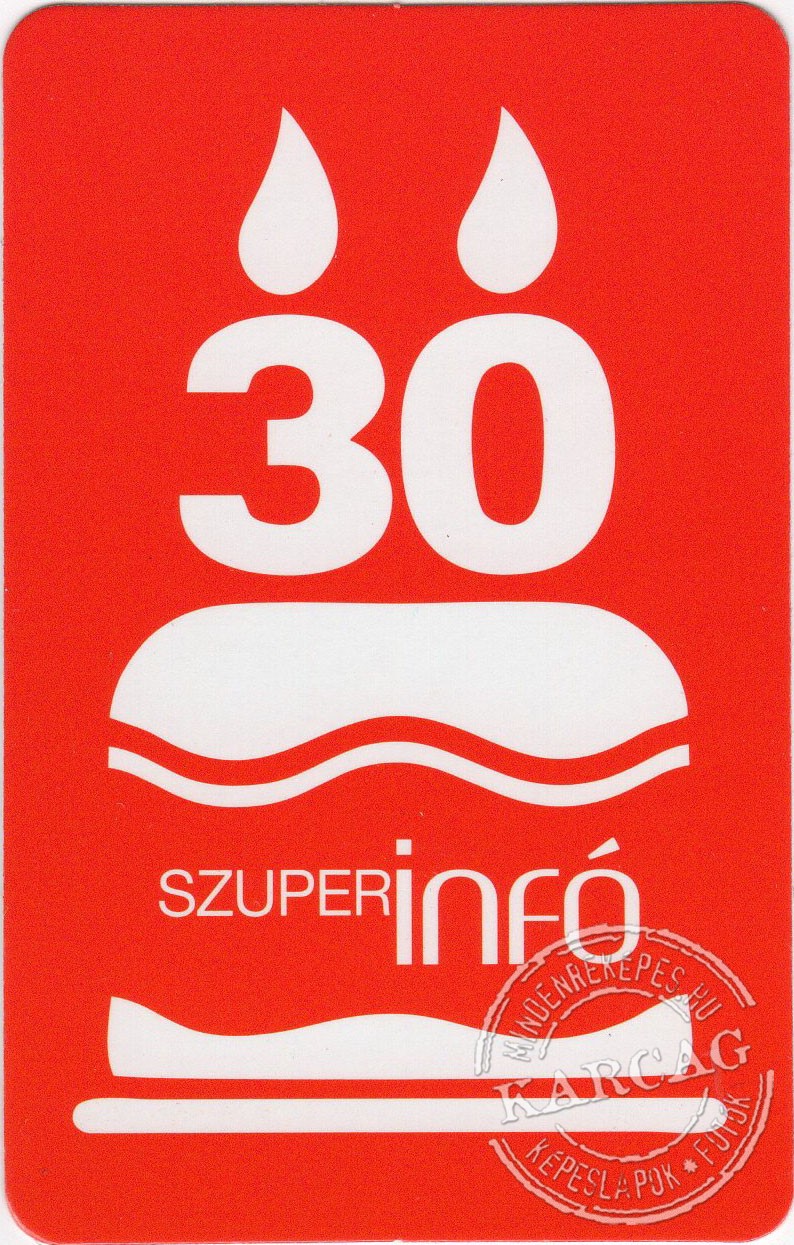 Szuperinfó - kártyanaptár 2020