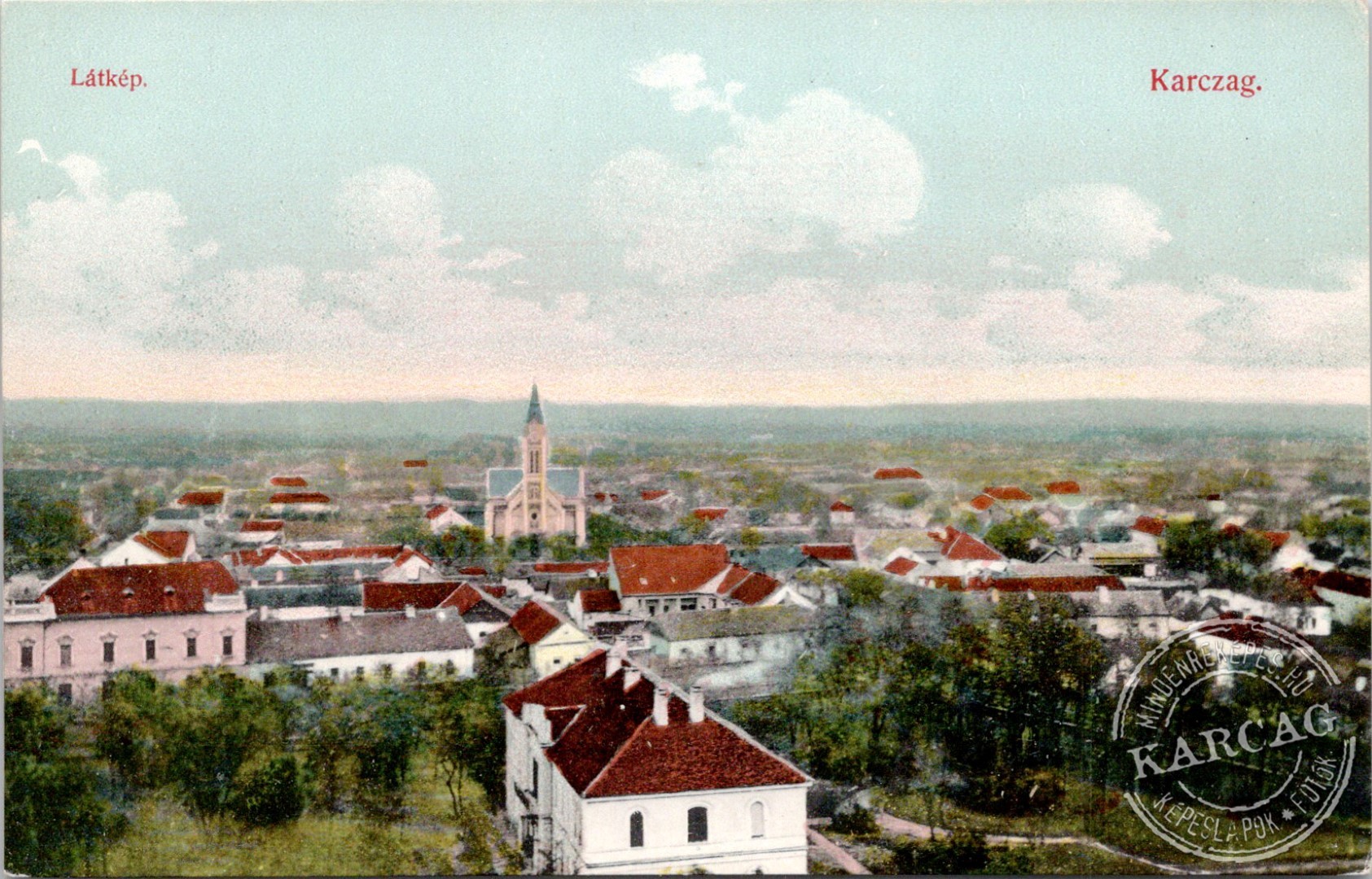 Látkép. Karczag.