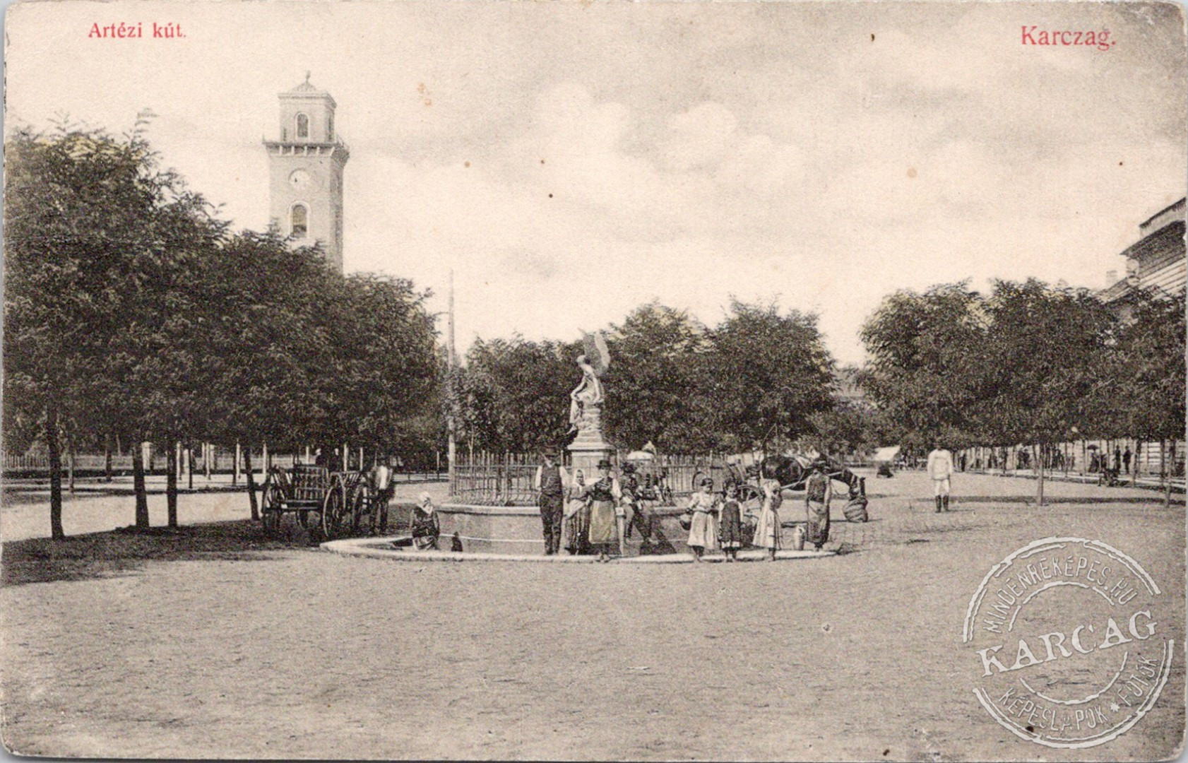 Artézi-kút. Karczag.