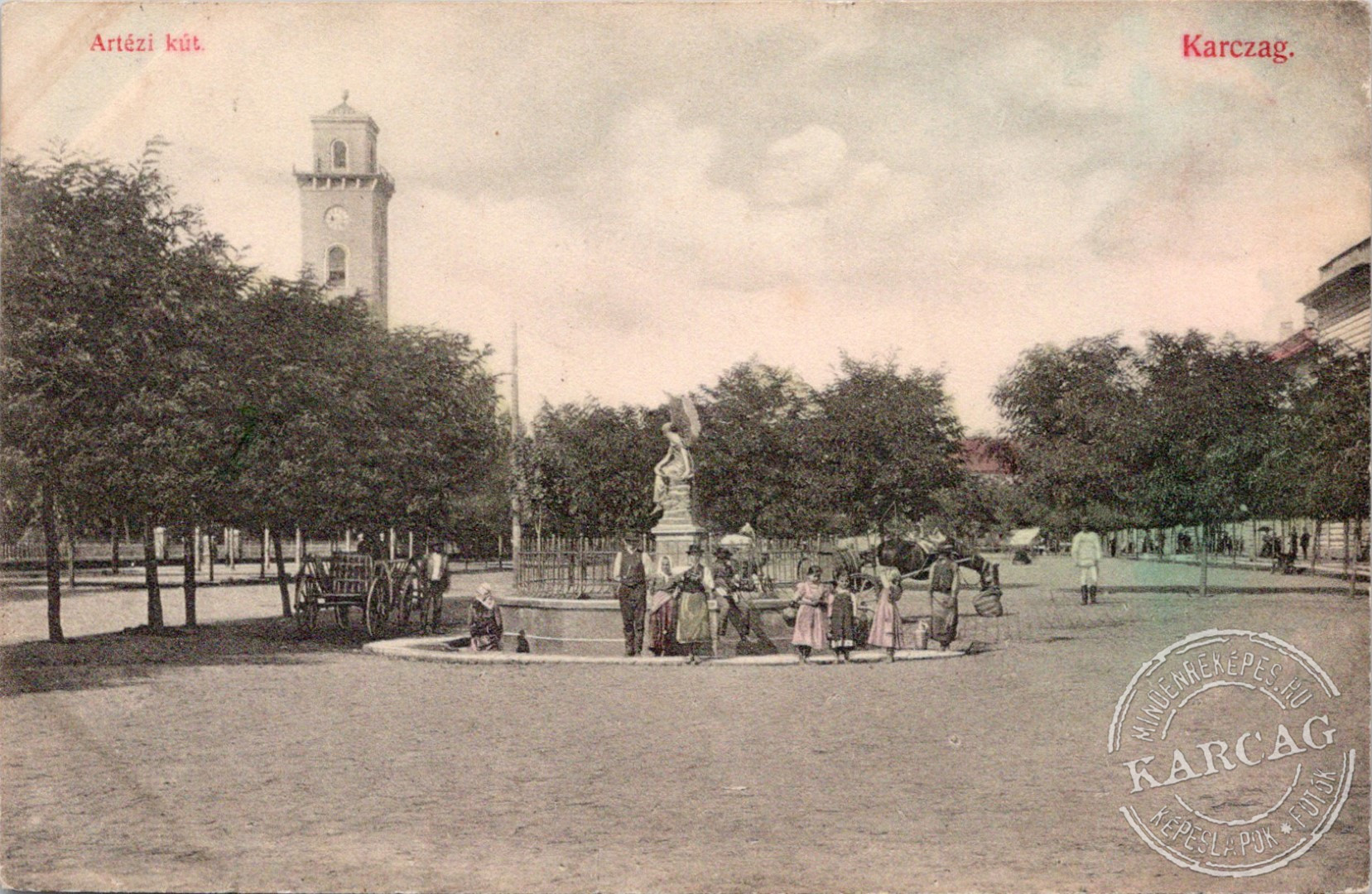 Artézi-kút. Karczag.