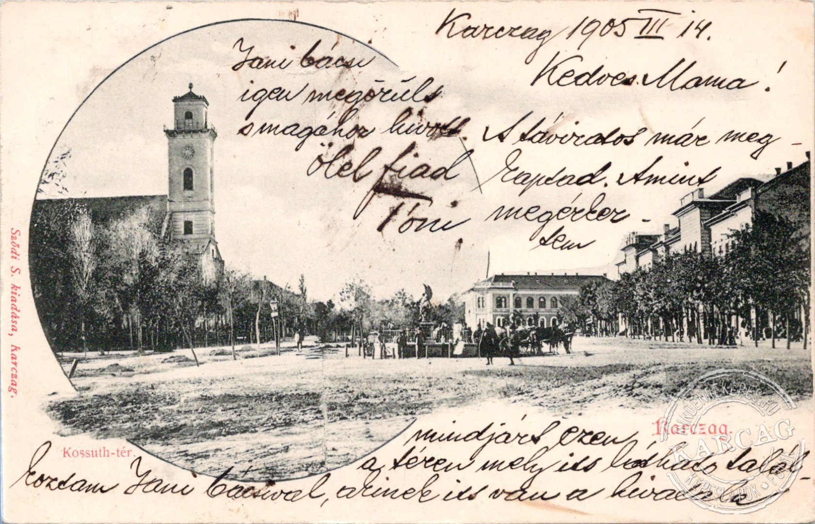 Kossuth-tér. Karczag.