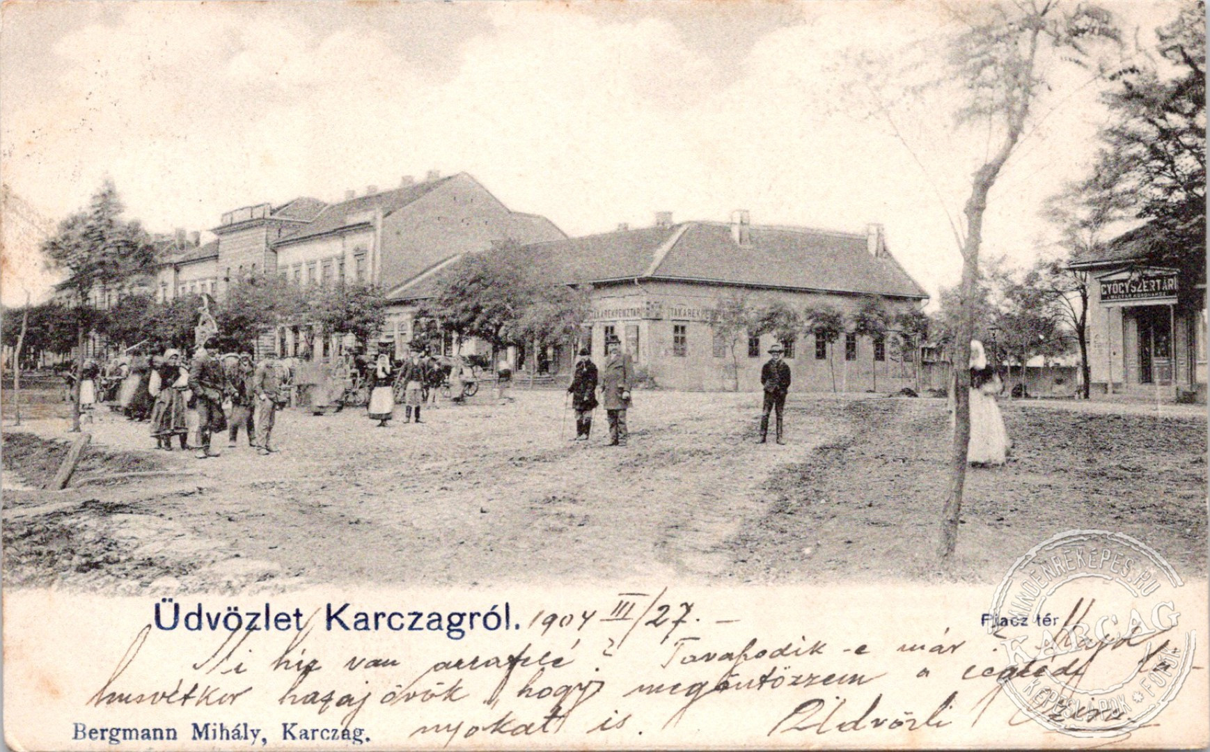 Üdvözlet Karczagról. Piacz tér