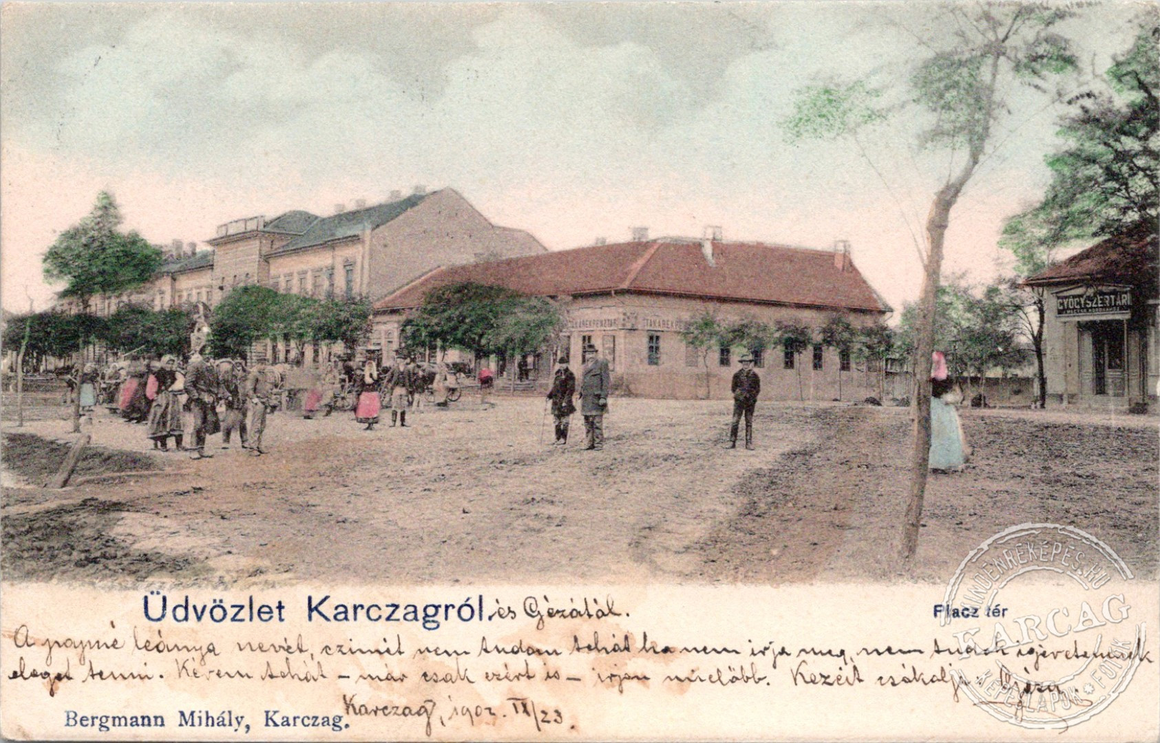 Üdvözlet Karczagról. Piacz tér