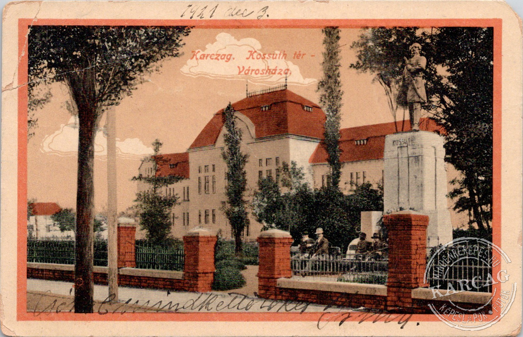 Karczag. Kossuth tér - Városháza