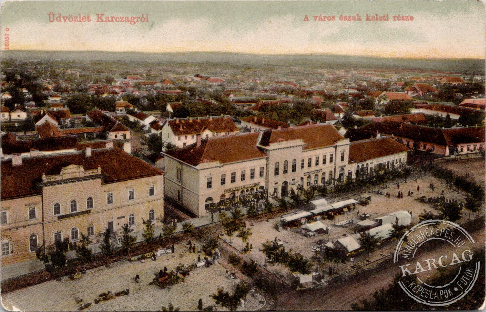 Üdvözlet Karczagról  A város észak keleti része