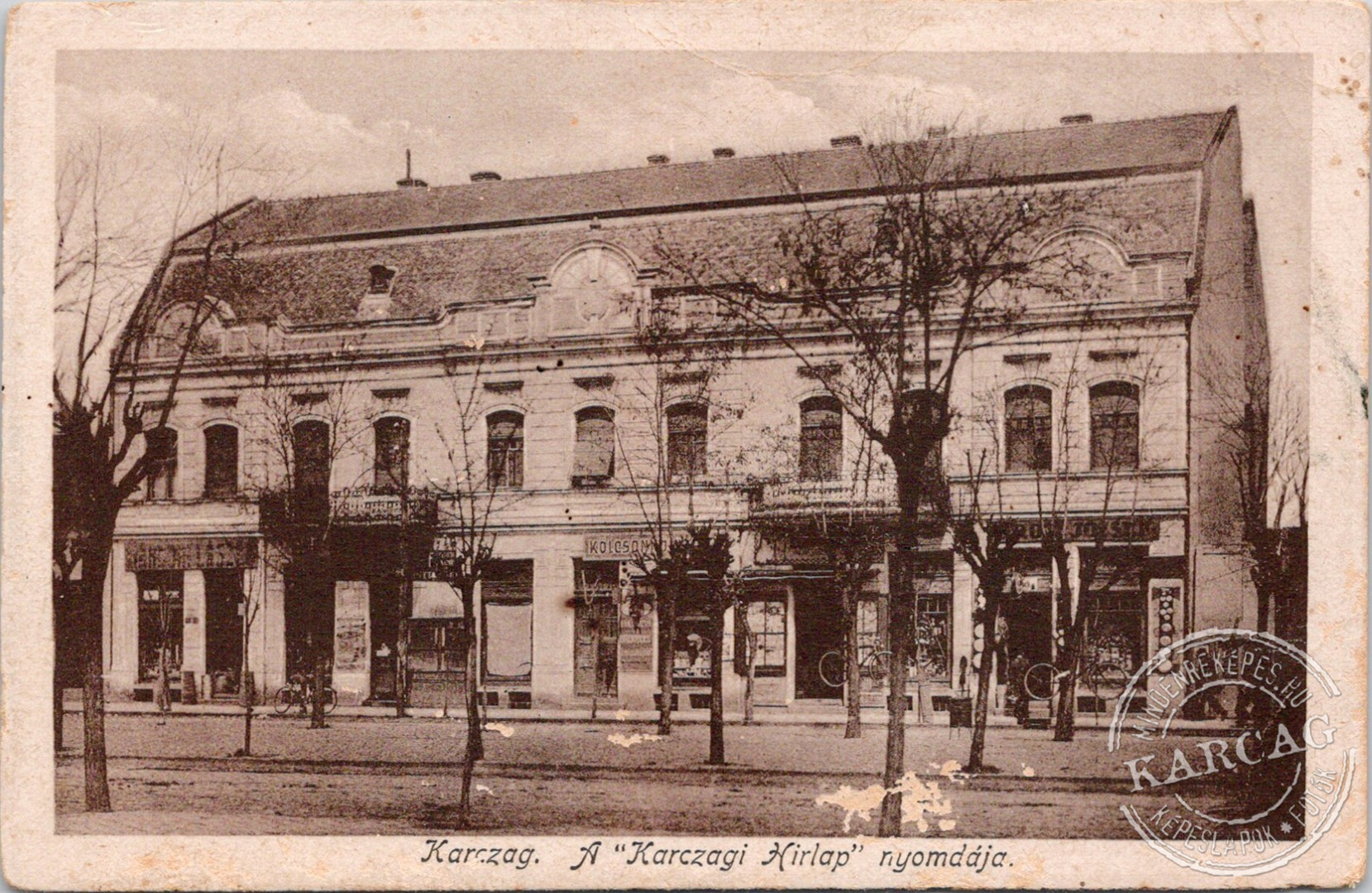 Karczag. A "Karczagi Hirlap" nyomdája.