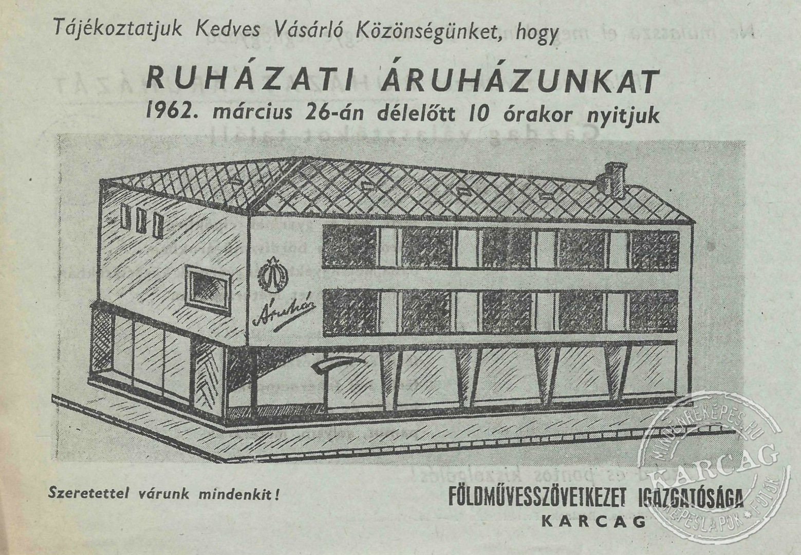 Megnyílik az áruház