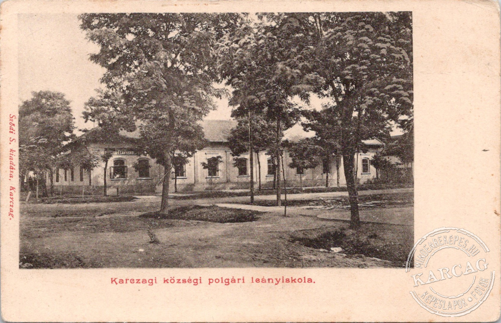 Karczagi községi polgári leányiskola.