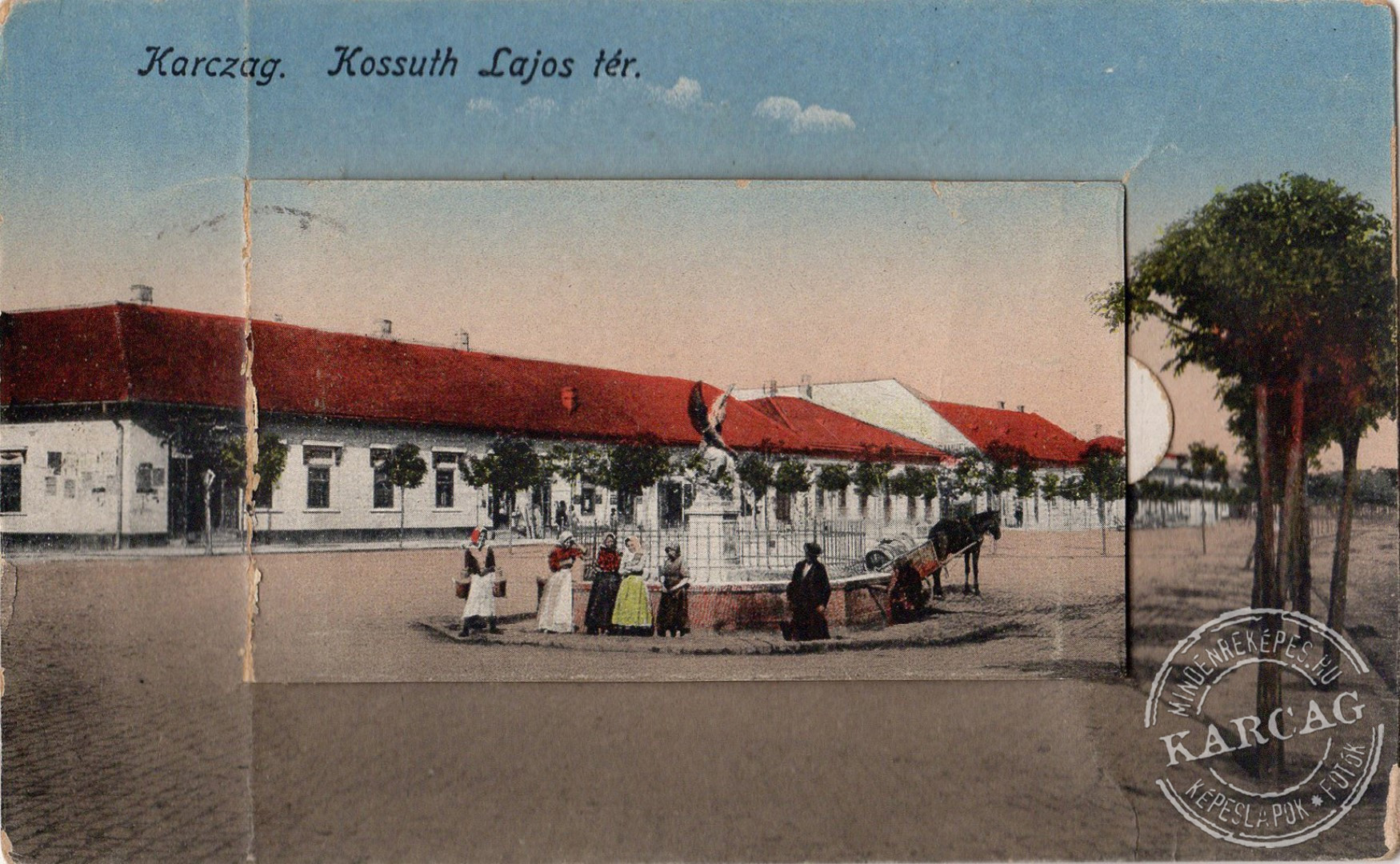 Karczag. Kossuth Lajos tér.
