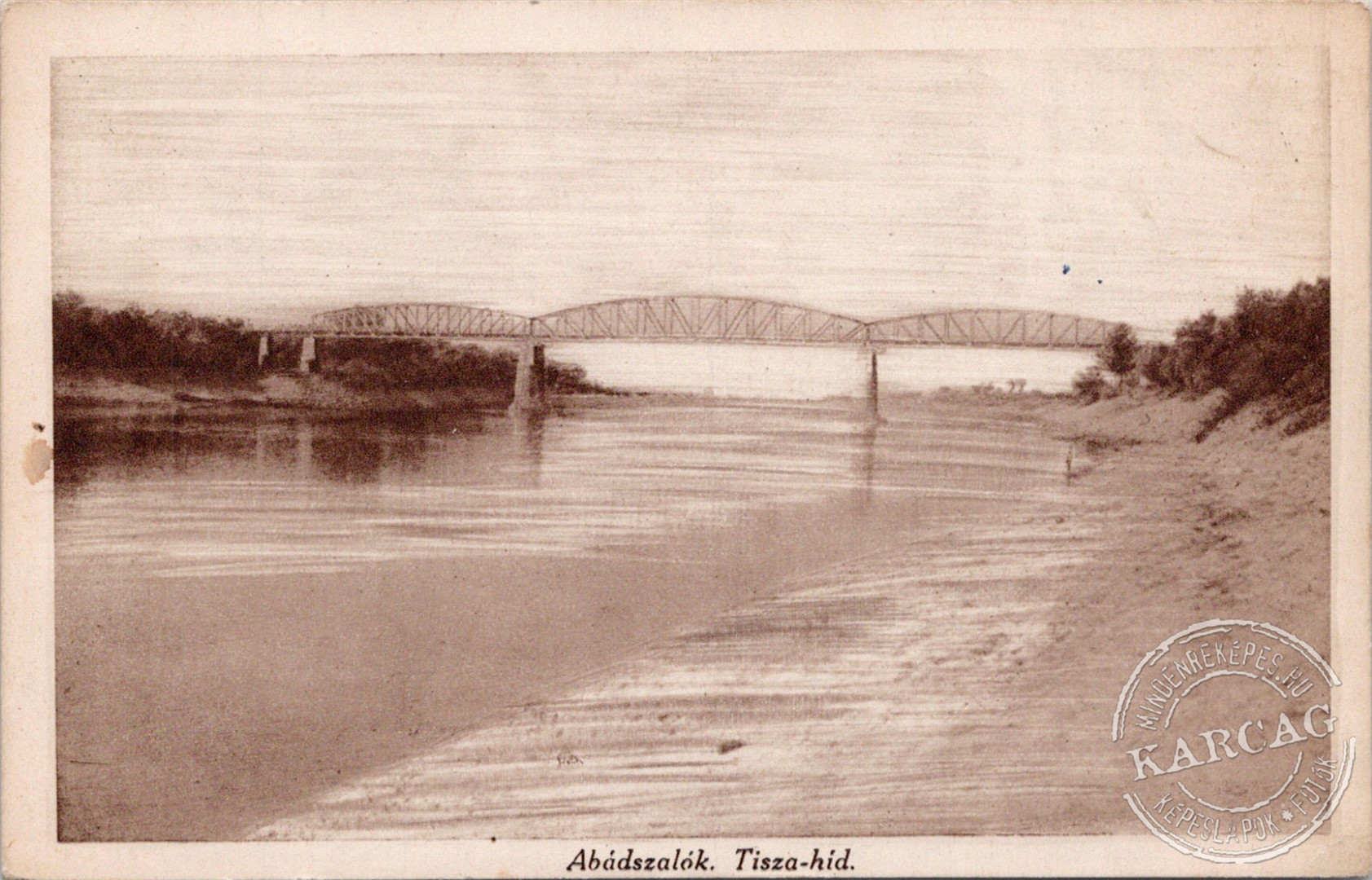 Abádszalók. Tisza-híd.