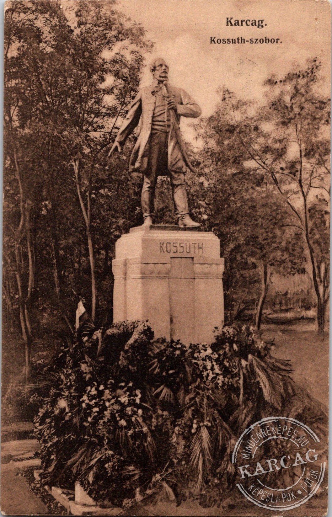 Karcag. Kossuth-szobor.