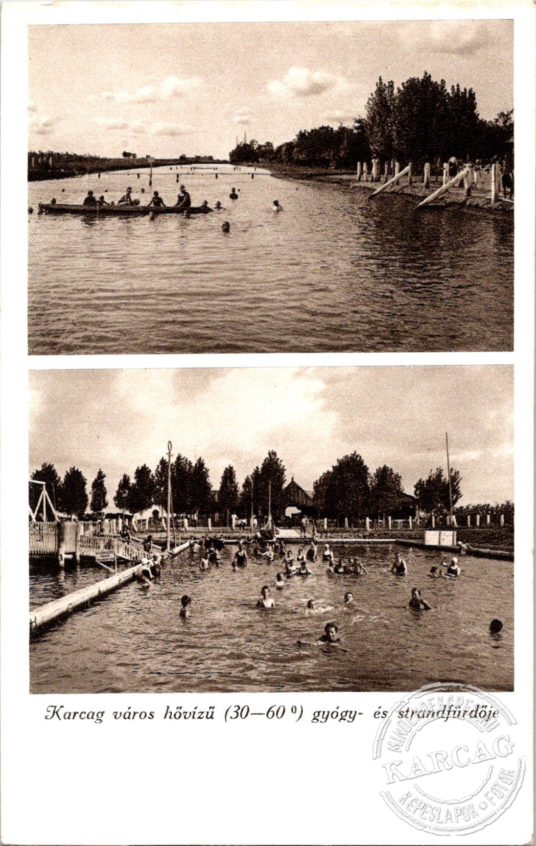 Karcag város hővízű (30-60°) gyógy- és strandfürdője