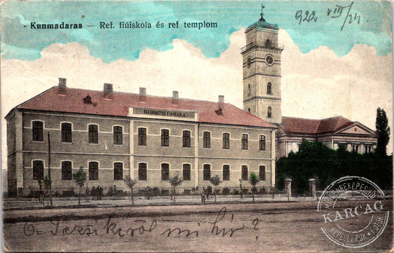 Kunmadaras - Ref. fiúiskola és ref templom