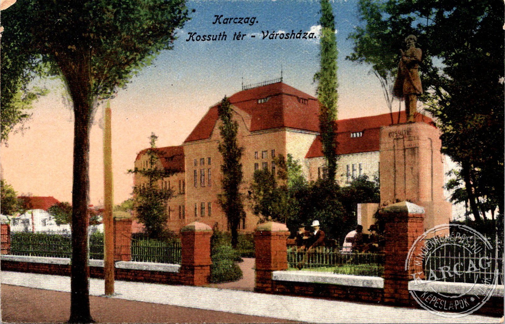 Karczag. Kossuth tér - Városháza