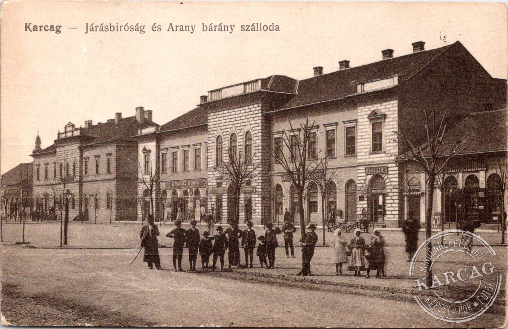 Karcag - Járásbiróság és Arany bárány szálloda
