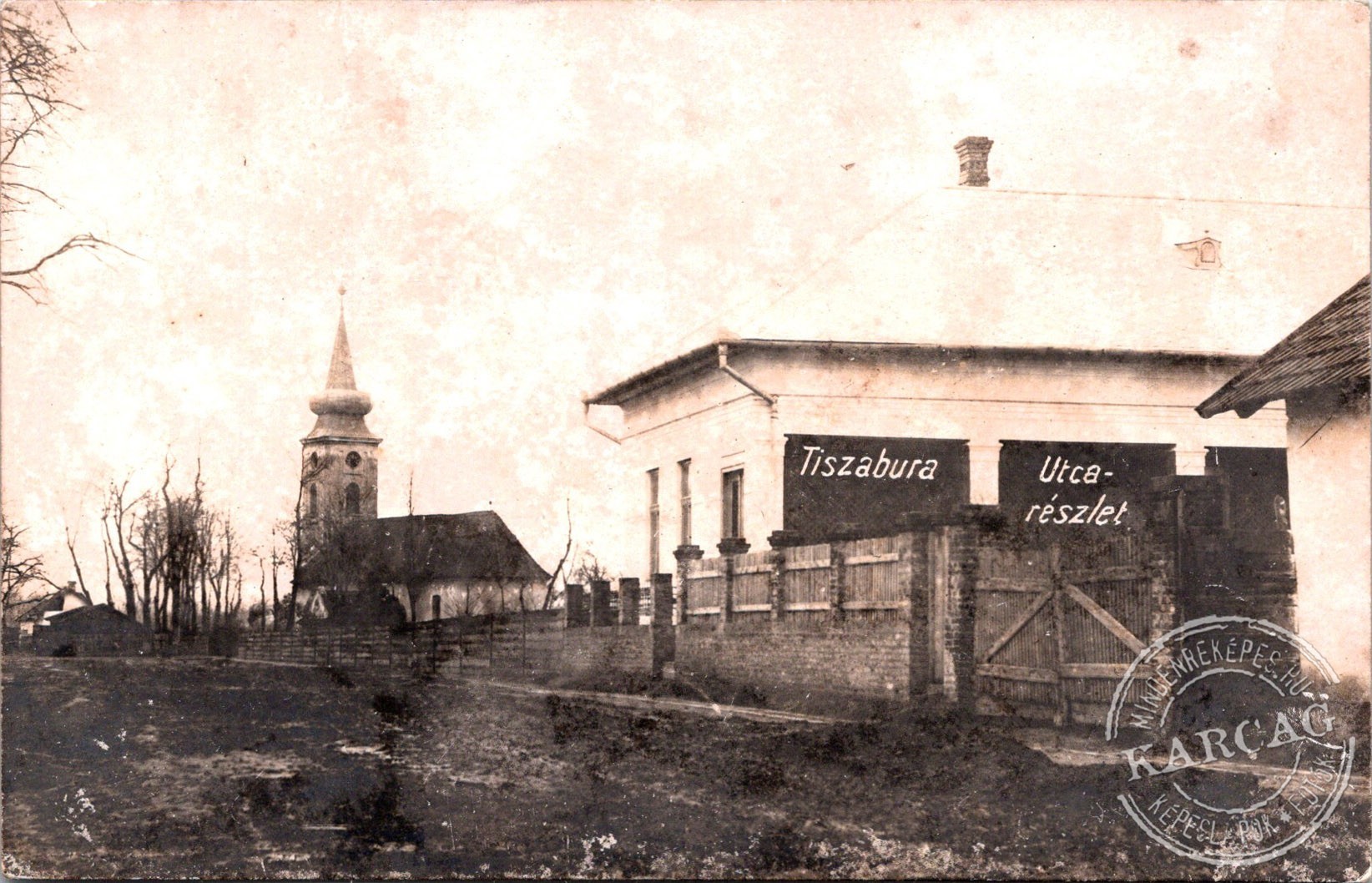 Tiszabura utcarészlet