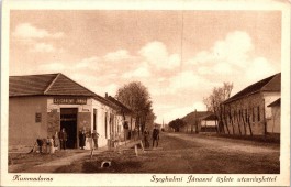 Kunmadaras - Szeghalmi Jánosné üzlete utcarészlettel
